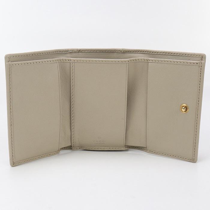 GUCCI 中古美品 グッチ 三折財布 658633 ミディアム ウォレット  