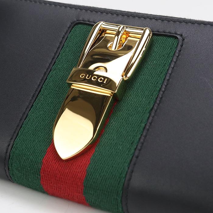 GUCCI 中古美品 グッチ 長財布ラウンドファスナー 476083 ジップ  