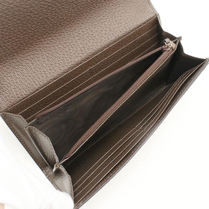 GUCCI（グッチ） 中古良品 長財布ニ折小銭入付き 523153 GG