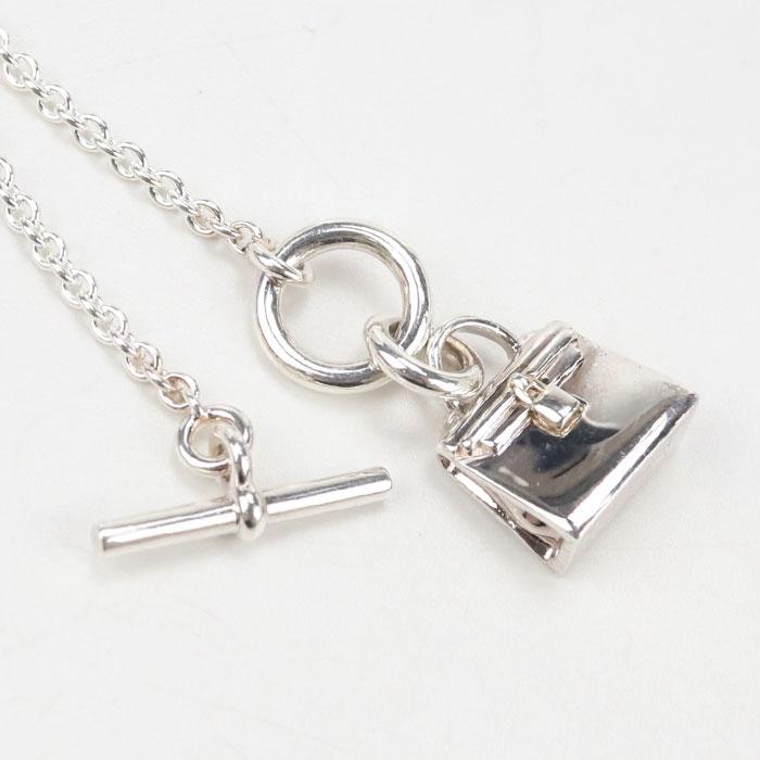 中古美品 HERMES エルメス ネックレス アミュレット ケリー レディース シルバー_4