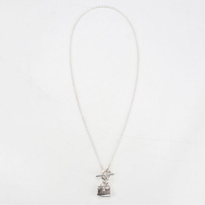 中古美品 HERMES エルメス ネックレス アミュレット ケリー レディース シルバー_5
