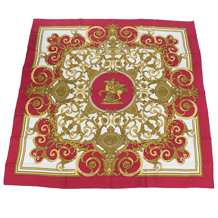 HERMES（エルメス） 中古良品 スカーフ カレ90 ユニセックス レッド