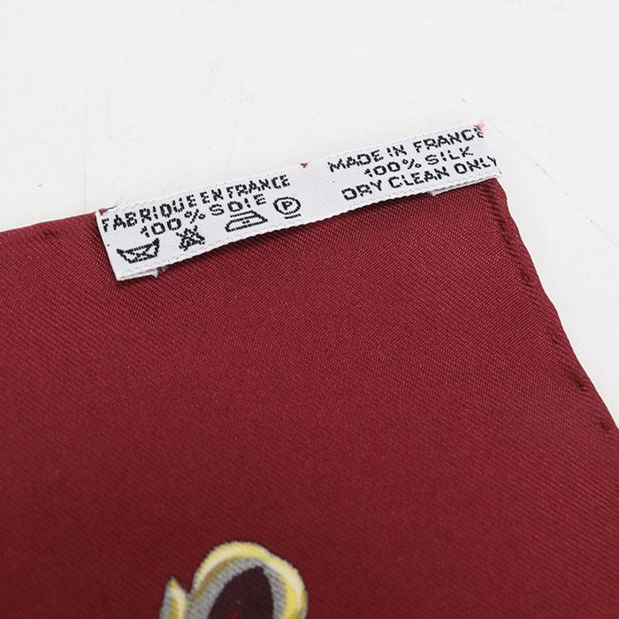 HERMES（エルメス） 中古良品 スカーフ カレ90 ユニセックス ワイン
