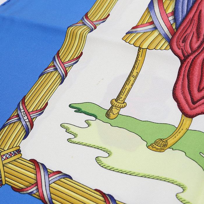 HERMES（エルメス） 中古良品 スカーフ カレ90 ユニセックス ブルー