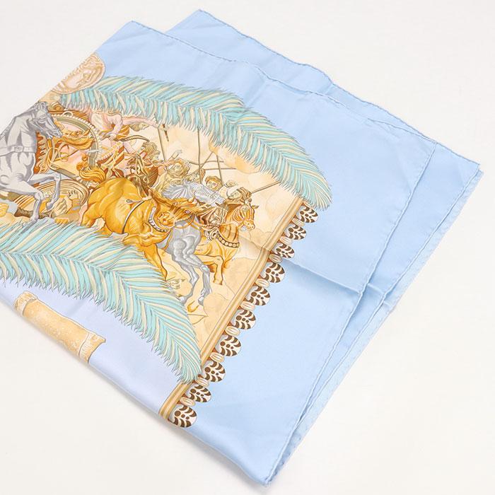 HERMES（エルメス） 中古良品 スカーフ カレ90 ユニセックス ブルー
