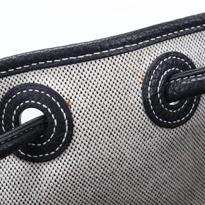 中古良品 HERMES エルメス ショルダーバッグ サックマリーンレシーフMM レディース グレー