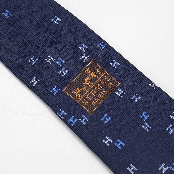 HERMES（エルメス） 中古・未使用 ネクタイ シルク Hロゴ メンズ