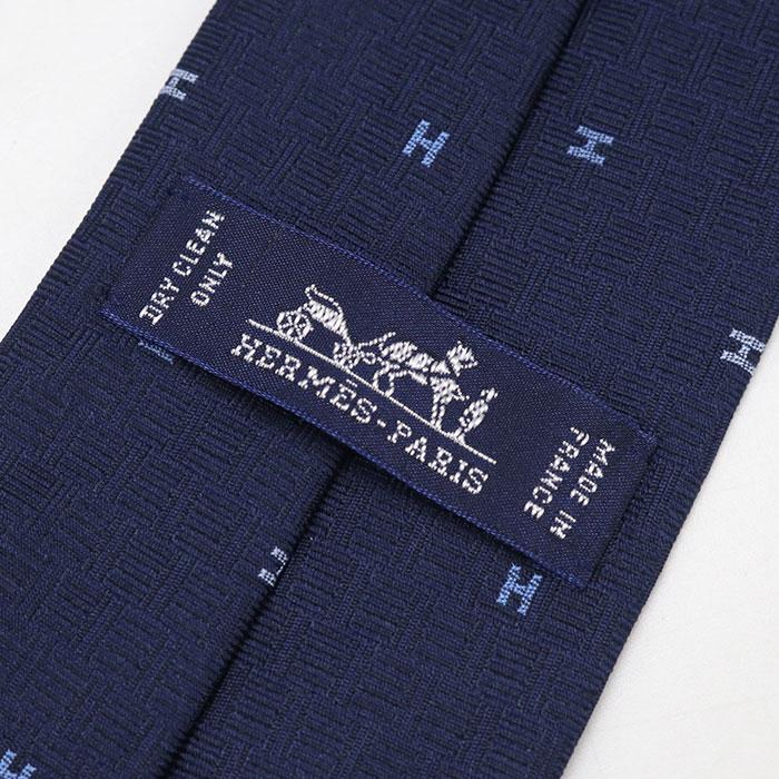 HERMES（エルメス） 中古・未使用 ネクタイ シルク Hロゴ メンズ