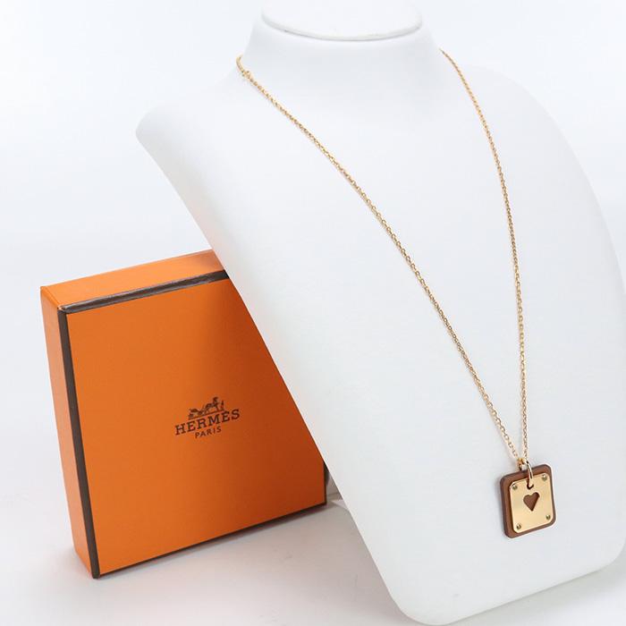 HERMES 中古良品エルメスHERMES アスドゥクール ネックレス メタル  