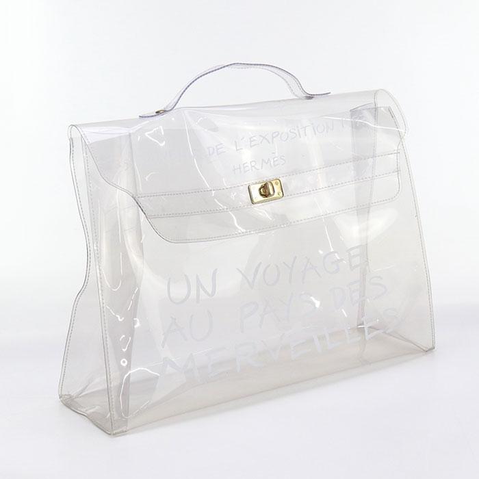 HERMES 中古良品 エルメス ハンドバッグ ビニールケリー レディース  