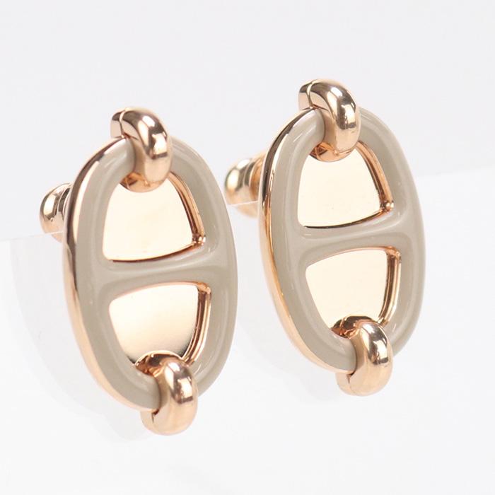 エルメス ミニマイヨン ピアス ゴールド HERMES（エルメス） 中古美品 ピアス ミニ・マイヨン ピアス