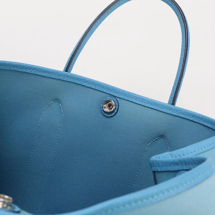 中古良品HERMES エルメス トートバッグ ガーデンパーティーTPM D刻印 レディース ブルー HERMES（エルメス） 中古良品 トートバッグ ガーデンパーティーTPM D