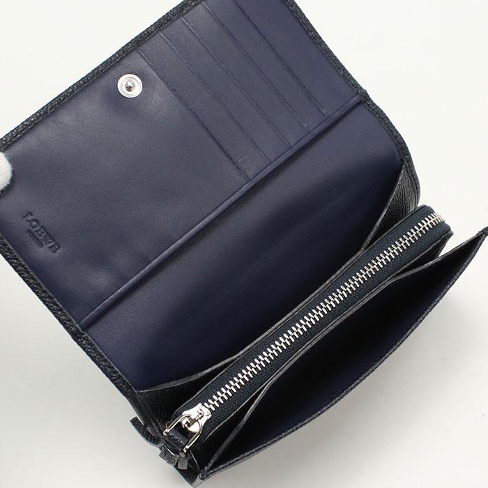 LOEWE（ロエベ） 中古良品 二折財布小銭入付き 140.72.I62 アナグラム
