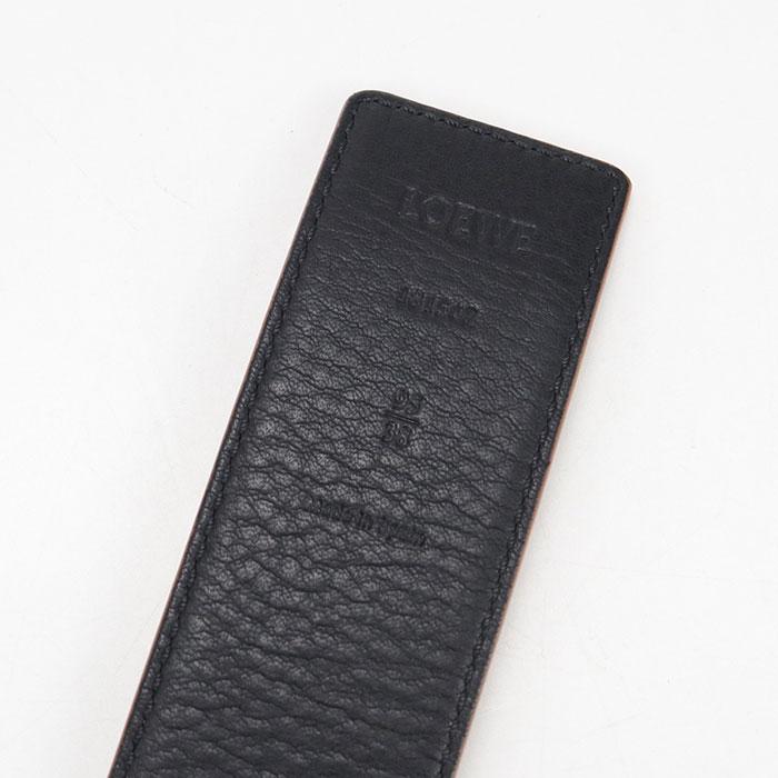 LOEWE ロエベ アナグラム ベルト レザー メンズ [中古] LOEWE（ロエベ） アナグラム ブランドオフ レザー ベルト カーフ