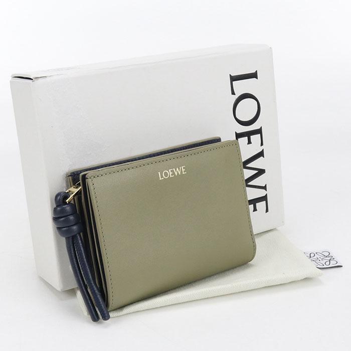 LOEWE（ロエベ） 中古良品 二つ折り財布 CEM1NCWX01 コンパクト