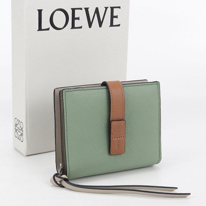 LOEWE（ロエベ） 中古美品 二つ折り財布 コンパクトジップウォレット