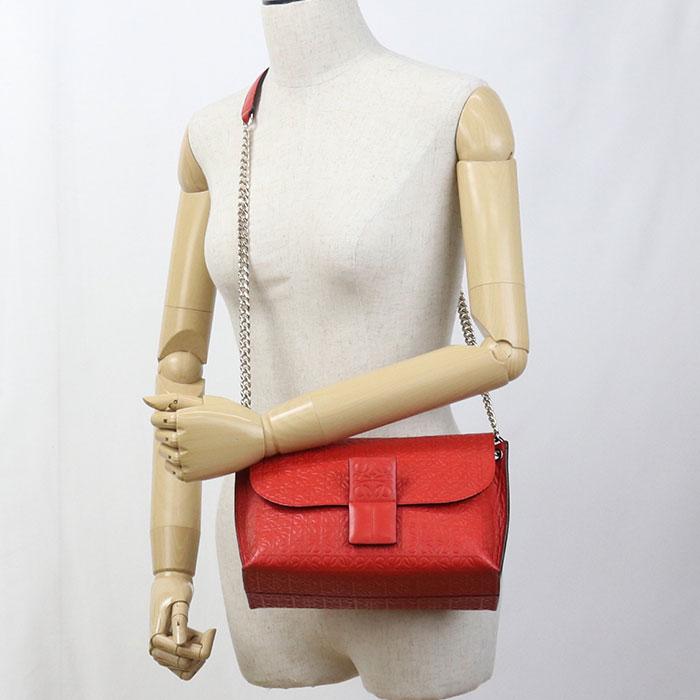 LOEWE（ロエベ） 中古良品 ショルダーバッグ チェーン アナグラム