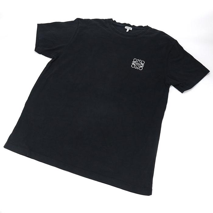 LOEWE（ロエベ） 中古良品 半袖Tシャツ アナグラム メンズ ブラック