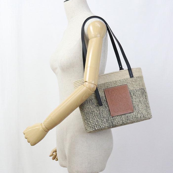 LOEWE（ロエベ） 中古美品 カゴバッグ スクエアバスケットバッグ