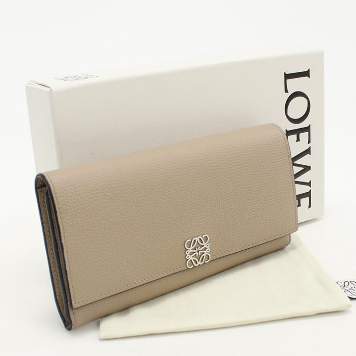 【美品】 ロエベ アナグラム コンチネンタルウォレット 二つ折り長財布 LOEWE（ロエベ） 中古良品 長財布二折 コンチネンタル アナグラム