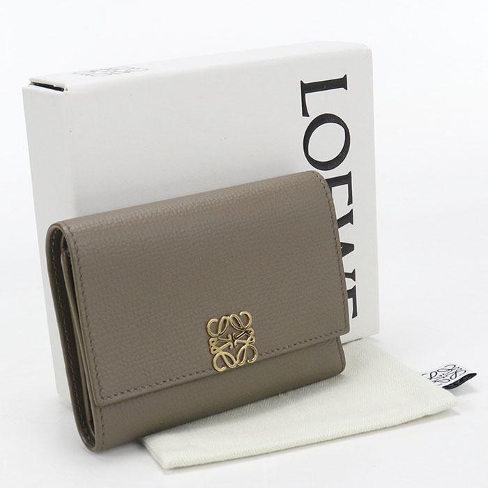 LOEWE（ロエベ） 中古美品 三つ折り財布 バーティカル ウォレット 