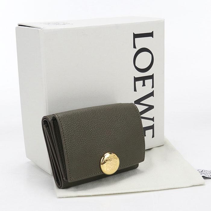 LOEWE（ロエベ） 中古良品 三つ折り財布 CANBTR2X03 トライフォールド