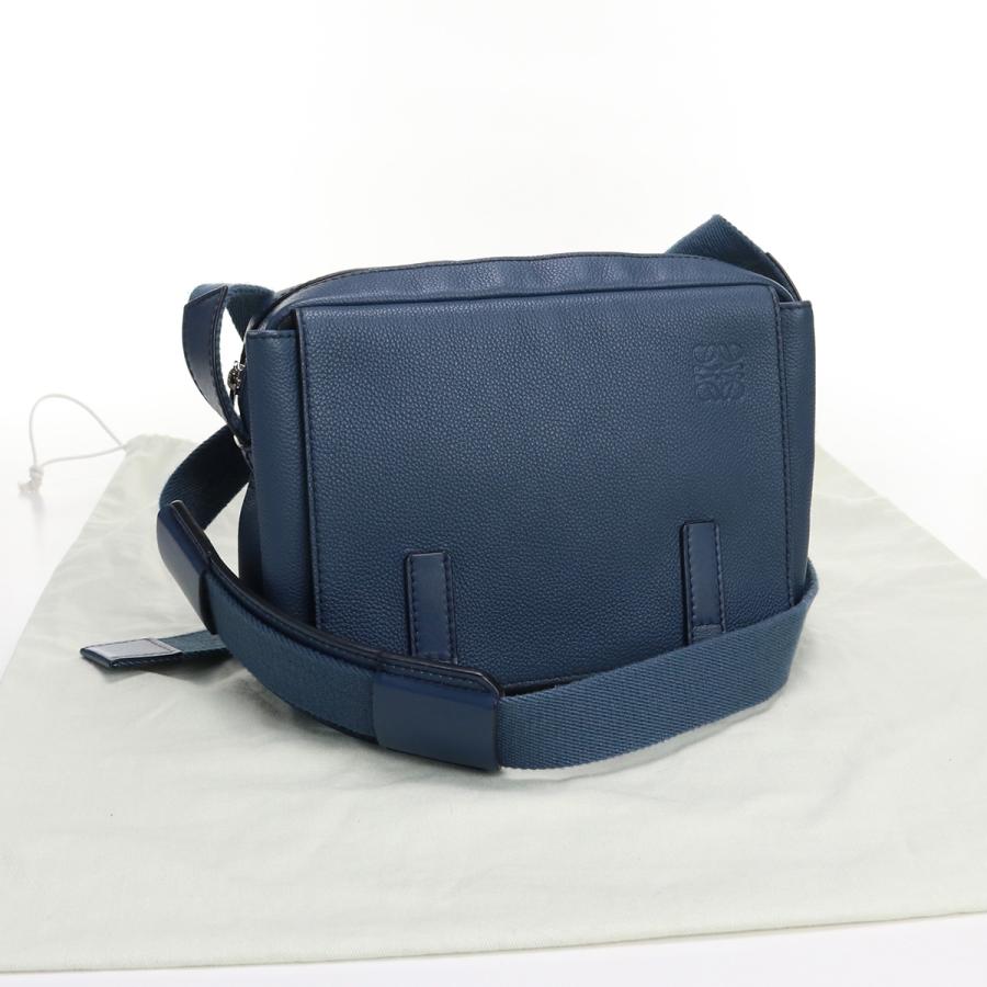 中古美品ロエベLOEWE ミリタリーメッセンジャーXS 斜め掛けショルダー