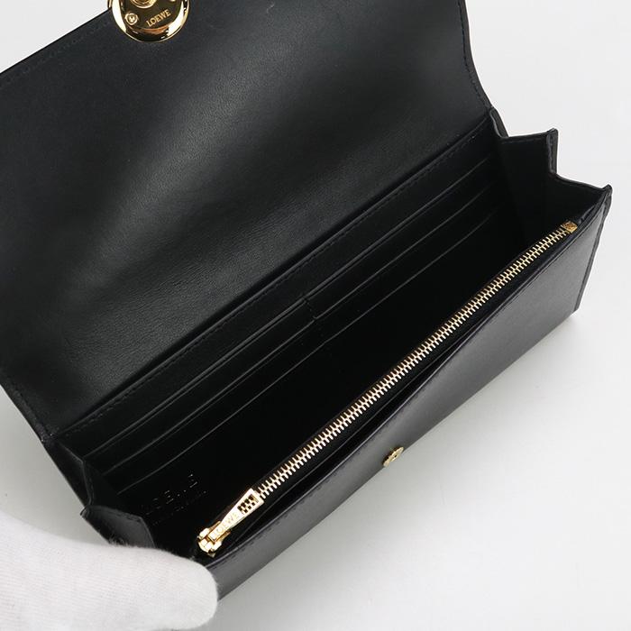 LOEWE 中古良品ロエベLOEWE ペブル コンティネンタル ウォレット LOEWE 中古良品ロエベLOEWE ペブル コンティネンタル ウォレット