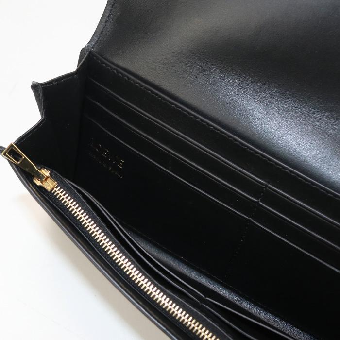 LOEWE 中古良品ロエベLOEWE ペブル コンティネンタル ウォレット 