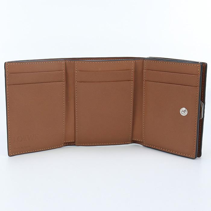 LOEWE 中古良品 ロエベ 三折財布 トライフォールド ウォレット LOEWE 中古良品 ロエベ 三折財布 トライフォールド ウォレット