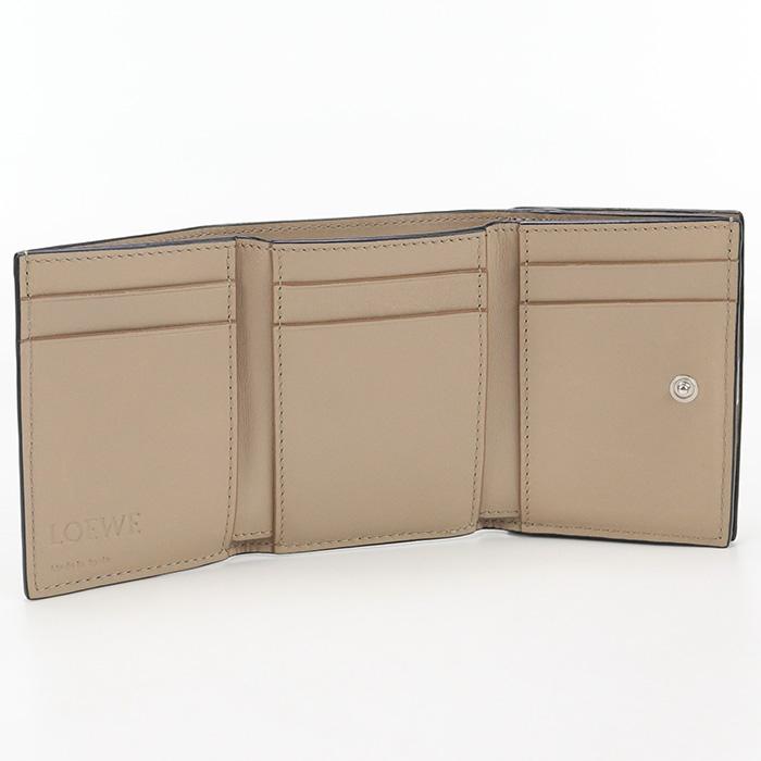 LOEWE 中古良品 ロエベ 三折財布 トライフォールド ウォレット LOEWE 中古良品 ロエベ 三折財布 トライフォールド ウォレット