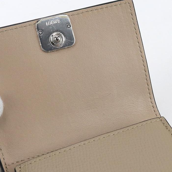 LOEWE 中古良品 ロエベ 三折財布 トライフォールド ウォレット LOEWE 中古良品 ロエベ 三折財布 トライフォールド ウォレット