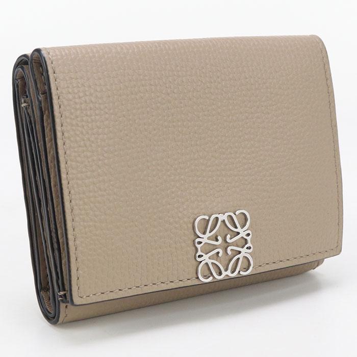 LOEWE 中古良品 三折財布 C821TR2X16 トライフォールド ウォレット  