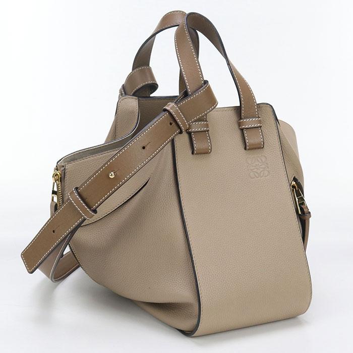 中古良品LOEWE ロエベ ハンドバッグ ハンモックバッグ スモール レディース ベージュ LOEWE（ロエベ） 中古良品 ハンドバッグ ハンモックバッグ スモール