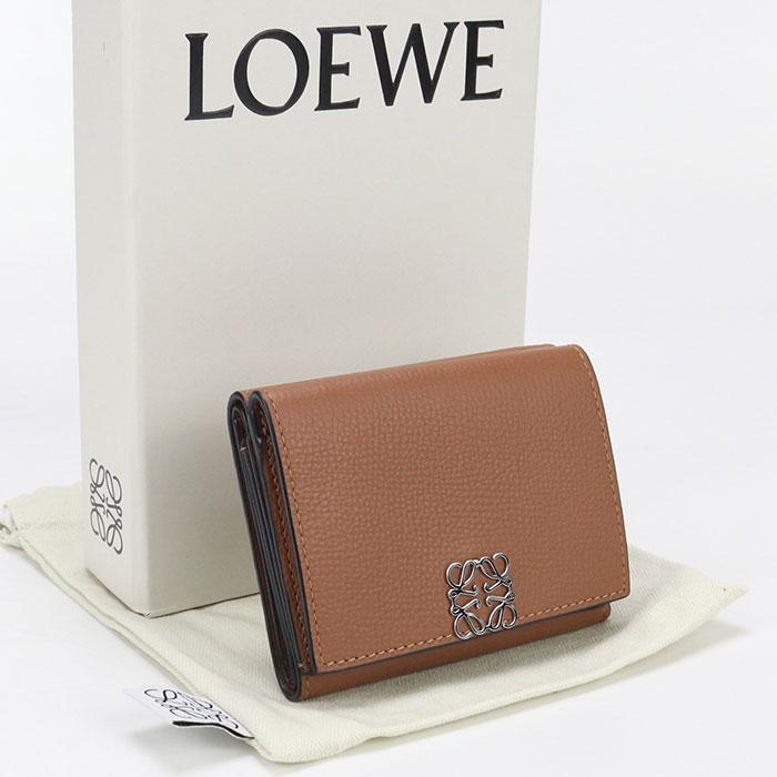 LOEWE 中古良品 ロエベ 三折財布 C821TR2X16 トライフォールド  