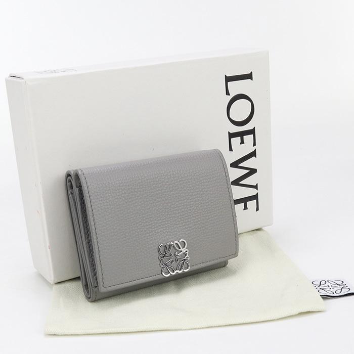 LOEWE 中古良品 ロエベ 三折財布 C821TR2X02 トライフォールド  