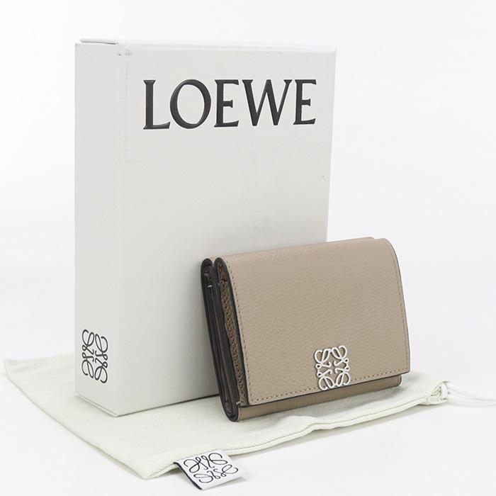 LOEWE 中古良品 ロエベ 三折財布 C821TR2X16 トライフォールド  