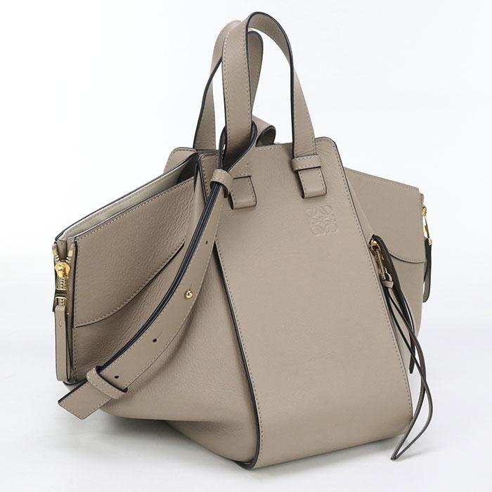 中古良品LOEWE ロエベ ハンドバッグ ハンモックバッグ レディース グレー LOEWE（ロエベ） 中古良品 ハンドバッグ ハンモックバッグ レディース