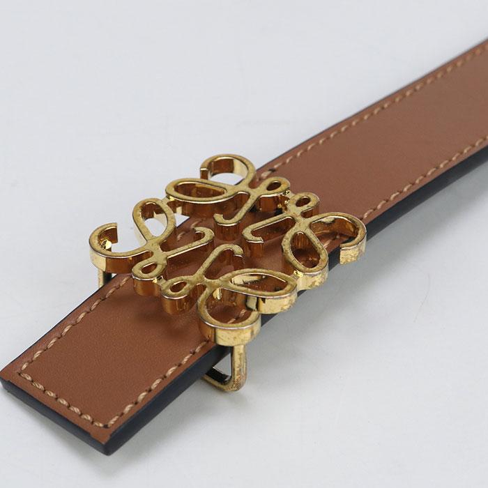 中古良品LOEWE ロエベ ベルト E821Z26X03 リバーシブル アナグラム レディース ブラウン LOEWE（ロエベ） 中古良品 ベルト E821Z26X03 リバーシブル アナグラム