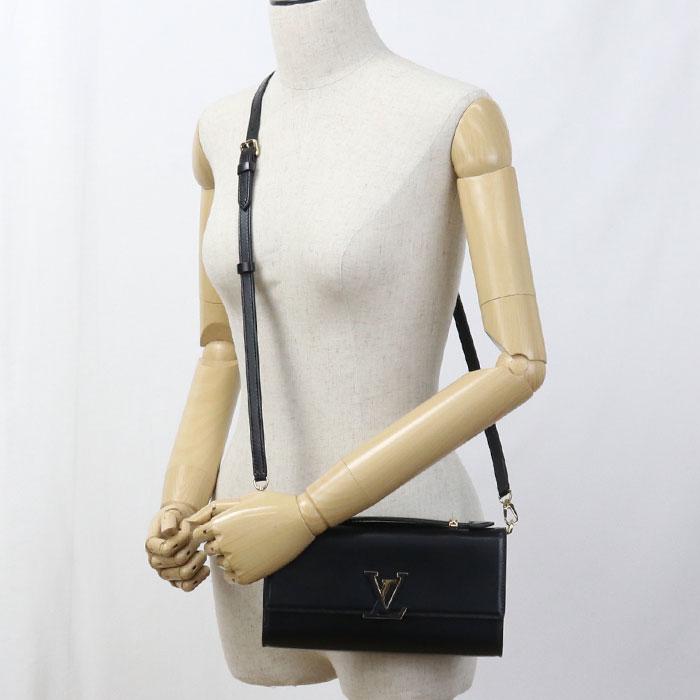 中古良品LOUIS VUITTON ルイヴィトン チェーンウォレット M12143 ウォレット オン チェーン・カプシーヌ 2WAY レディース ブラック LOUIS VUITTON（ルイ・ヴィトン） 中古良品 チェーンウォレット M12143