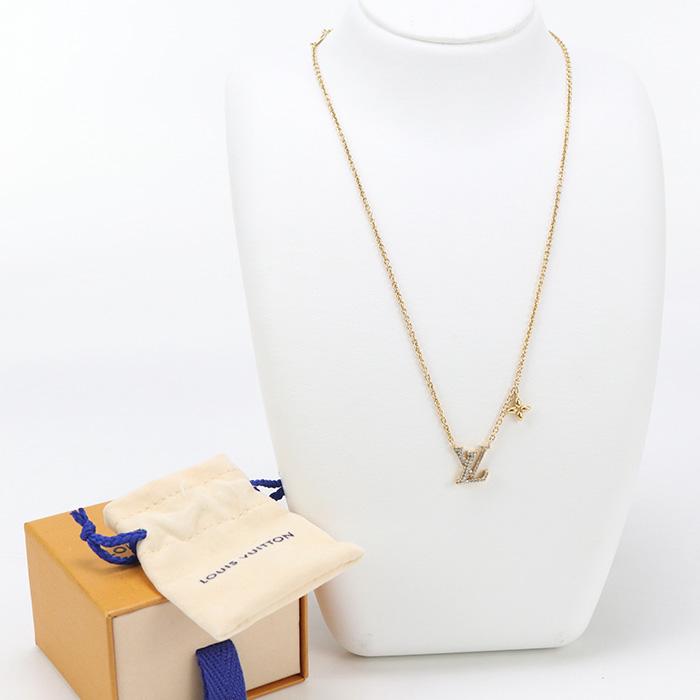 LOUIS VUITTON 中古良品 ルイヴィトン ネックレス M00596 LVアイ