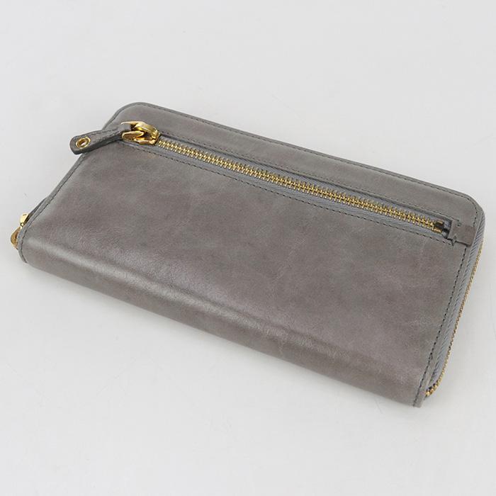 中古良品MIUMIU(OUTLET) ミュウミュウ アウトレット 長財布ラウンドファスナー 5M0506 ジップアラウンド レディース グレー miu miu（ミュウミュウ） 中古良品 MIUMIU(OUTLET) アウトレット 長