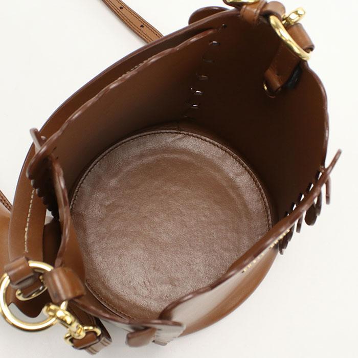 中古良品MIUMIU(OUTLET) ミュウミュウ アウトレット ハンドバッグ 5BE012 2E6Y F0134 2WAY レディース ブラウン miu miu（ミュウミュウ） 中古良品 MIUMIU(OUTLET) アウトレット