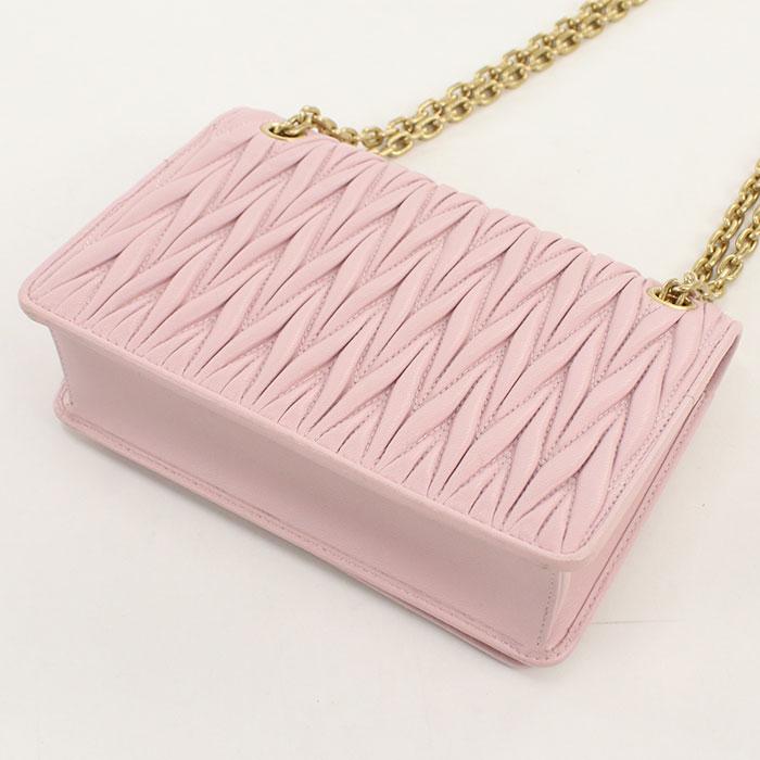 miu miu チェーンウォレット ピンク バイカラー MIU MIU - miumiu