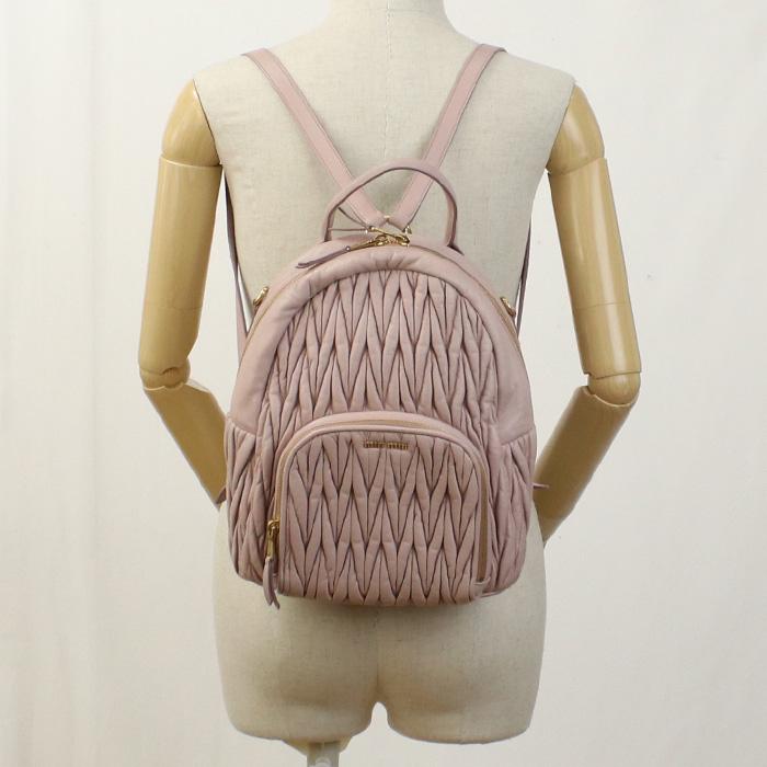 miu miu マトラッセリュック 楽天市場】ミュウミュウ 【MIUMIU】 マテラッセ バックパック