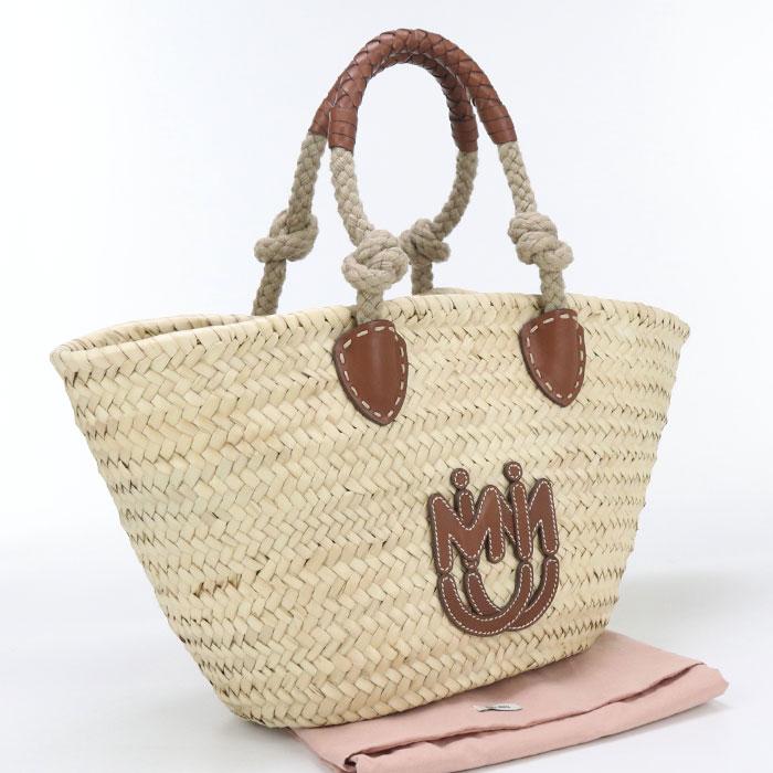 中古良品MIUMIU(OUTLET) ミュウミュウ アウトレット カゴバッグ 5BG206 2DDH F0A5T カゴ　トートバッグ レディース ベージュ miu miu（ミュウミュウ） 中古良品 MIUMIU(OUTLET) アウトレット カゴ