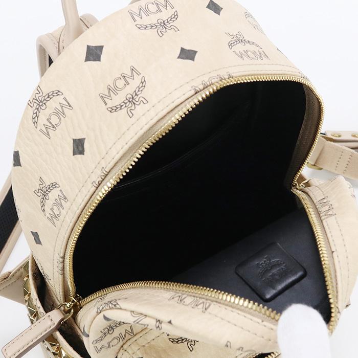 MCM 中古良品エムシーエムMCM STARK サイドスタッズミニバックパック 