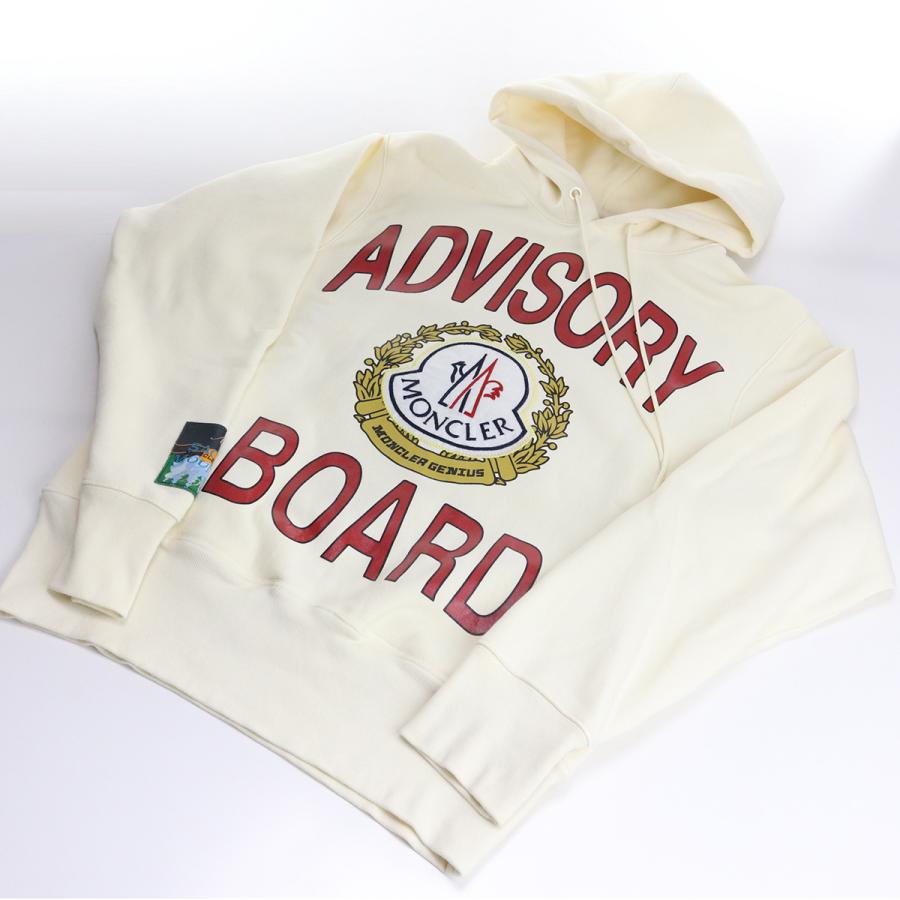 中古・未使用モンクレールMONCLER HOODIE CREAM メンズ パーカー