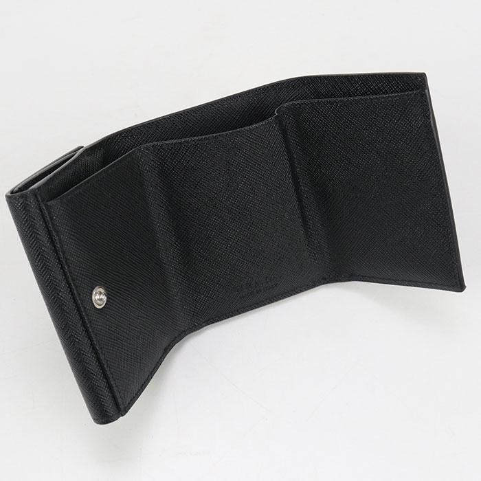 PRADA サフィアーノ トライアングル　レディース　三つ折り財布　未使用 PRADA 中古良品 プラダ 三つ折り財布 サフィアーノトライアングル財布