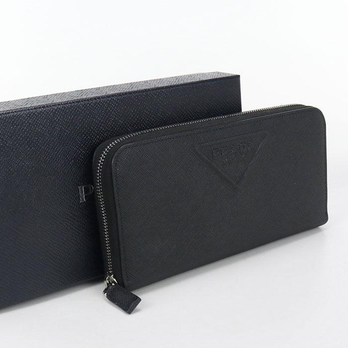PRADA（プラダ） 中古良品 長財布ラウンドファスナー ジップアラウンド
